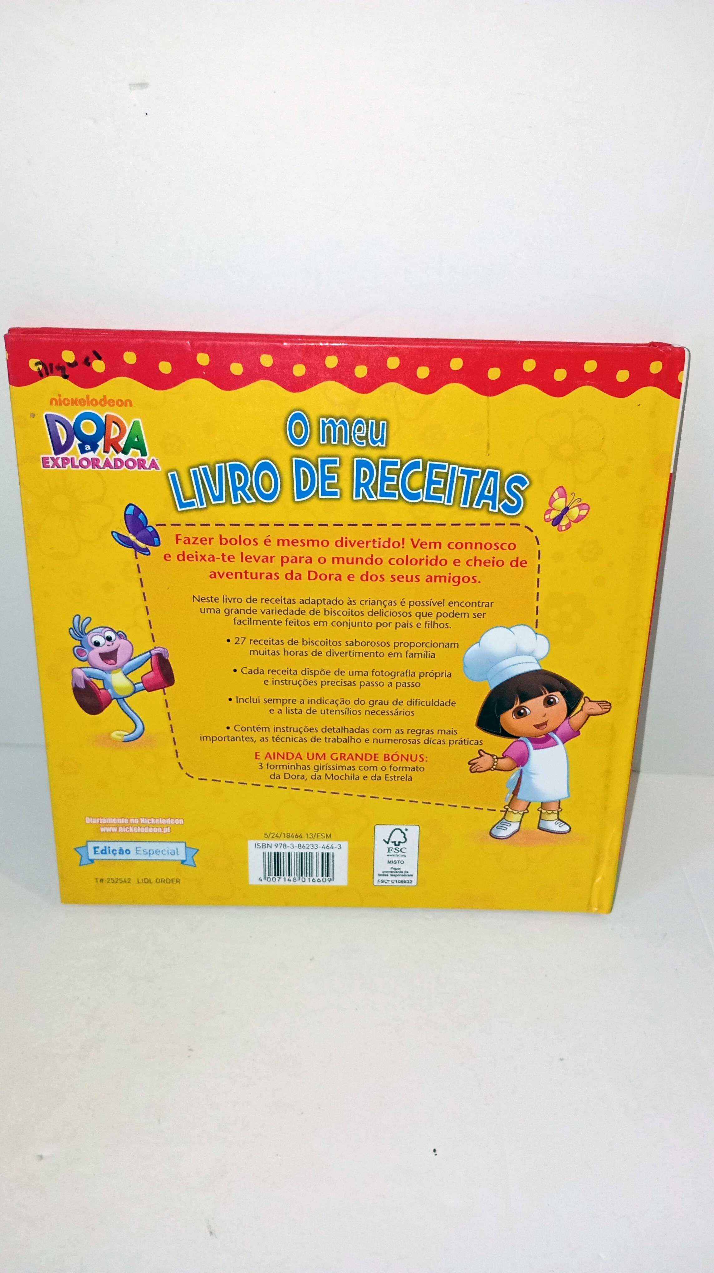 O Meu livro de Receitas - Biscoitos - Dora Exploradora