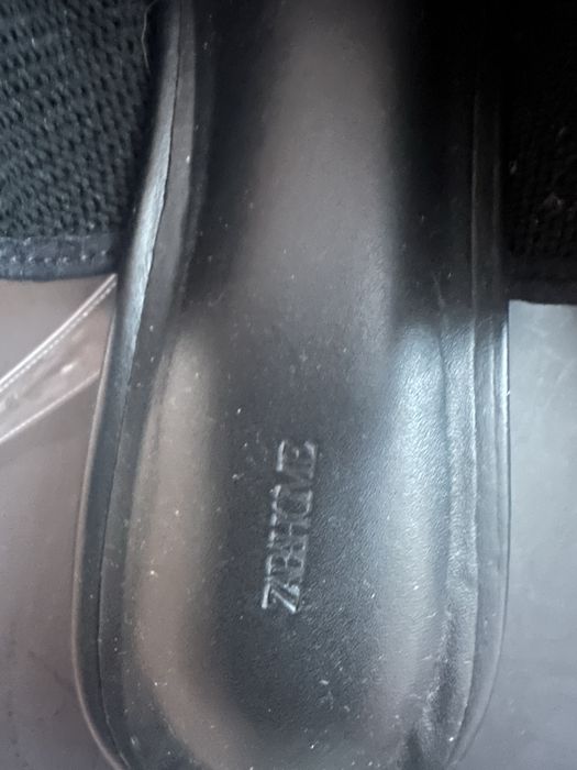 Мюли кожа/ вязка  zara home