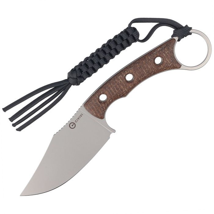 Nóż Civivi Midwatch Brown Burlap Micarta, Silver Bead Blasted N690