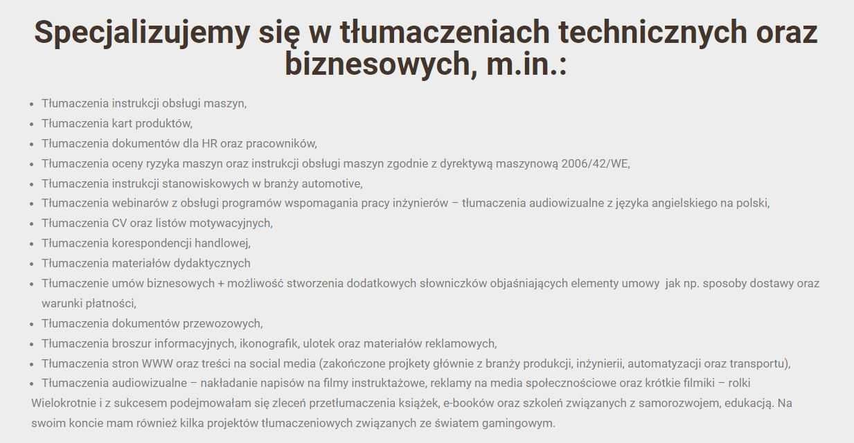 Tłumaczenia Biuro Tłumaczeń ENG - RU - PL