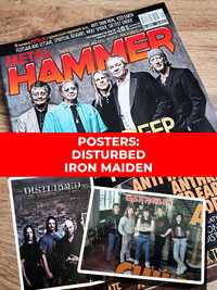 Metal Hammer 2013 - Deep Purple, Plakaty: Disturbed, Iron Maiden