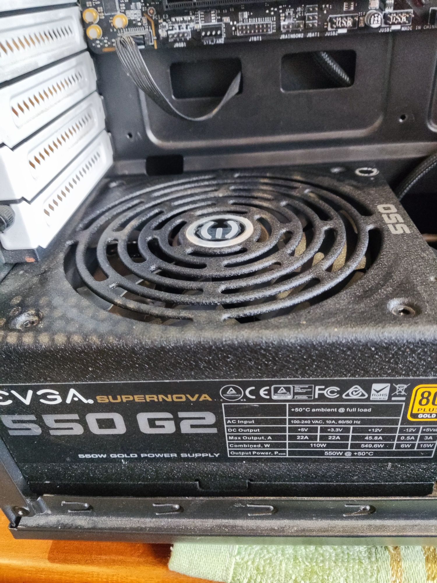 Блок живлення Evga 550g2, ddr5 lexar 32gb 6400mg