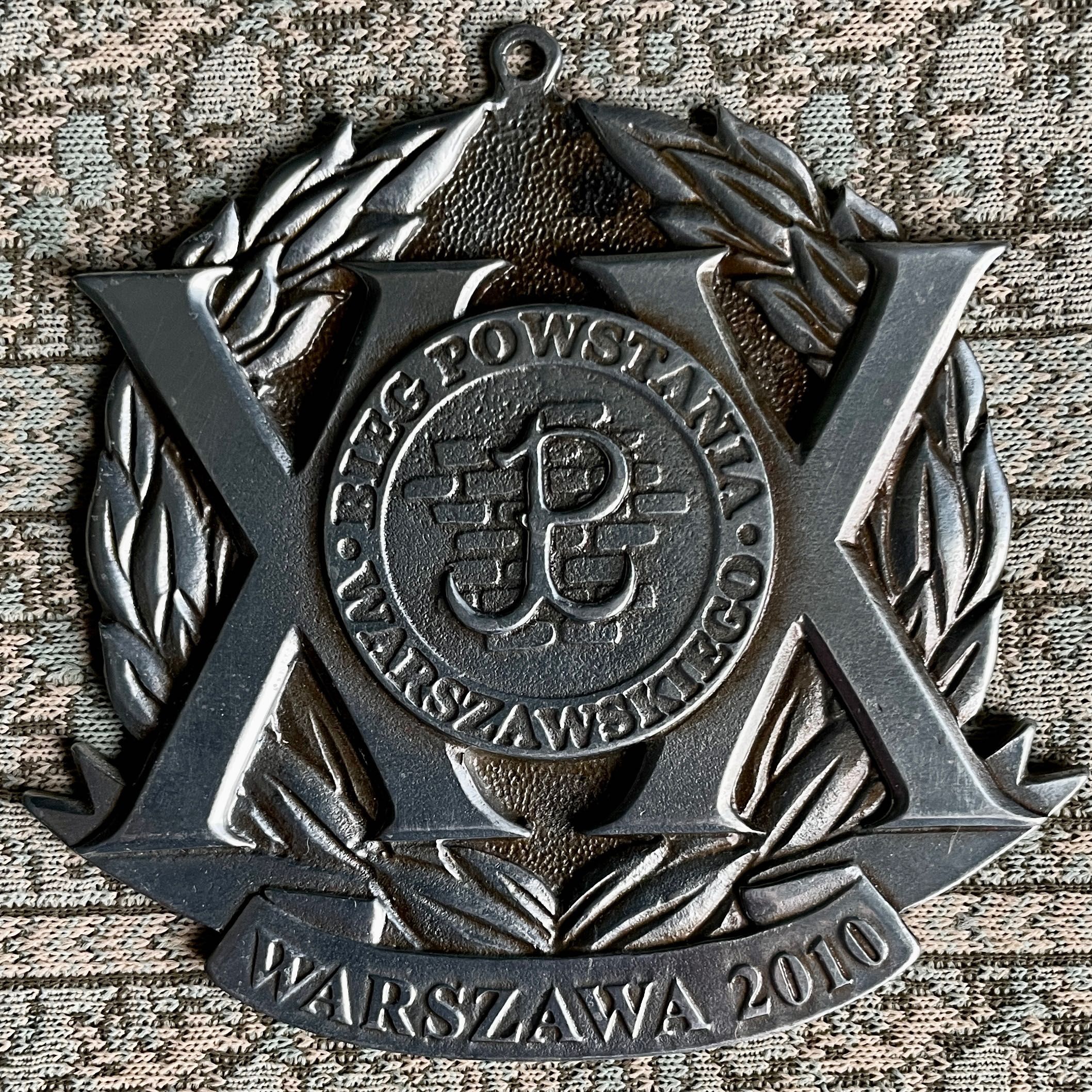 Medal Bieg Powstania Warszawskiego 2010