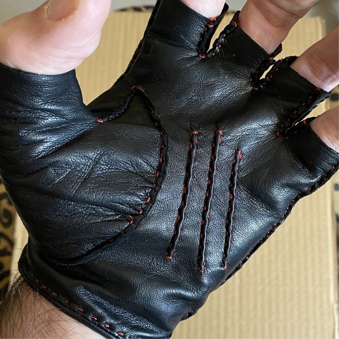 Luvas de condução unissexo (tam. 8) estilo “cabby” da LUVARIA ULISSES