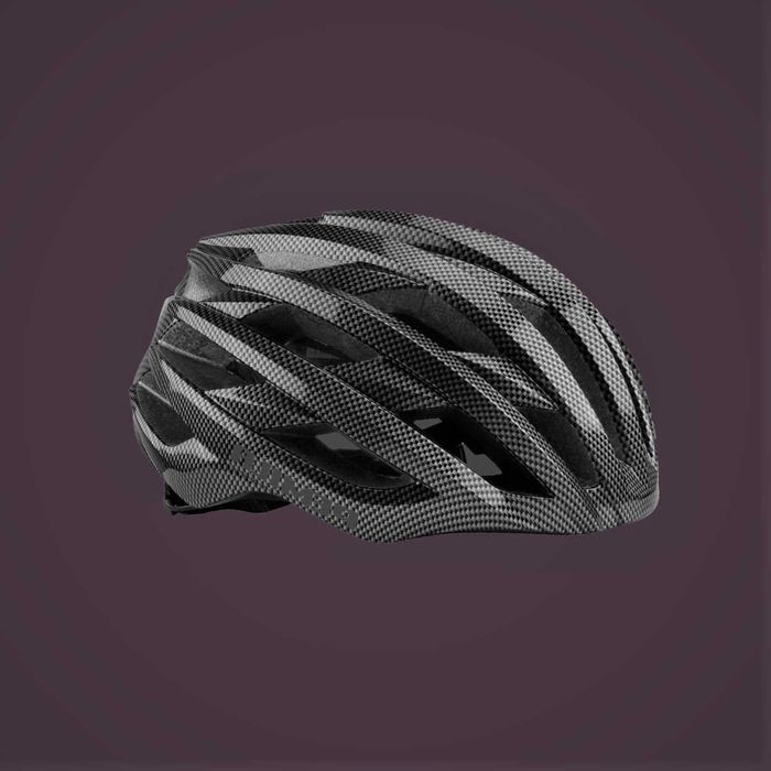 Kask rowerowy ultralekki bezpieczny unisex kolor karbon rozmiar L