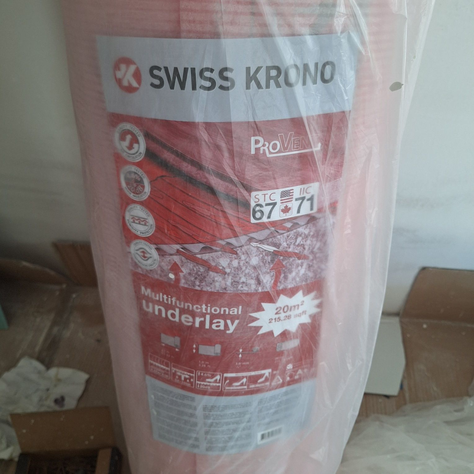 Rolo de Underlay -Kronoswiss Provent - Alta Densidadec/plástico 3mm