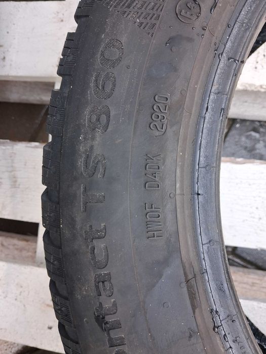 2x używane opony zimowe 205/55 R16 Continental Gwarancja Montaż