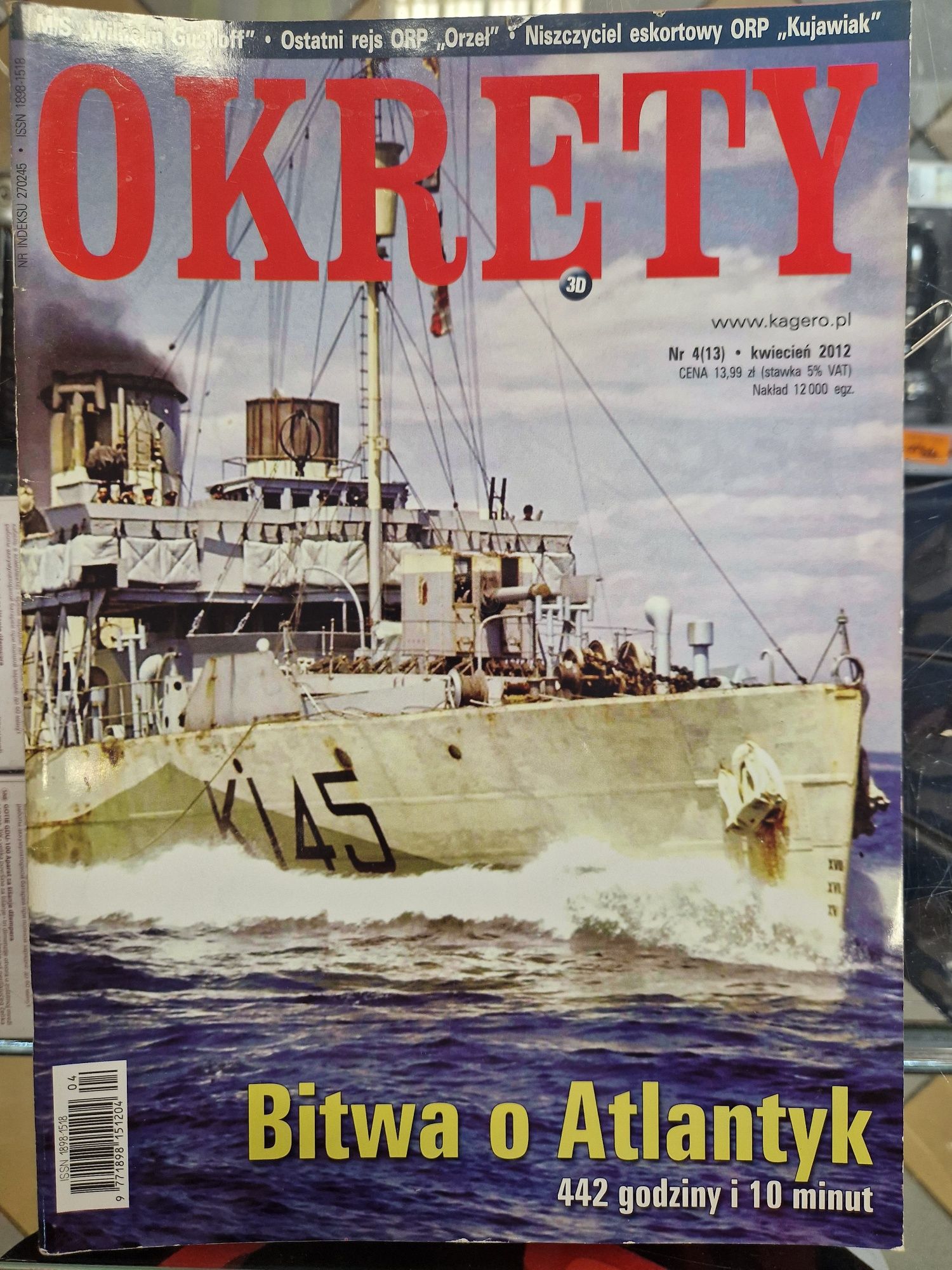 Magazyn historyczno wojskowy Okręty 5 numerów