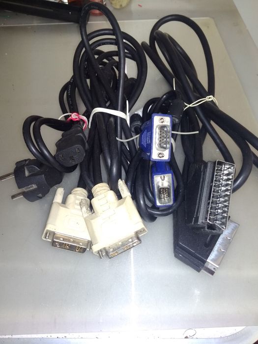 Кабель SCART, DVI, VGA, USB принтера, Розетки,