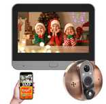 3MP Smart Life Tuya FHD WiFi dzwonek do drzwi kamera  z wizjerem