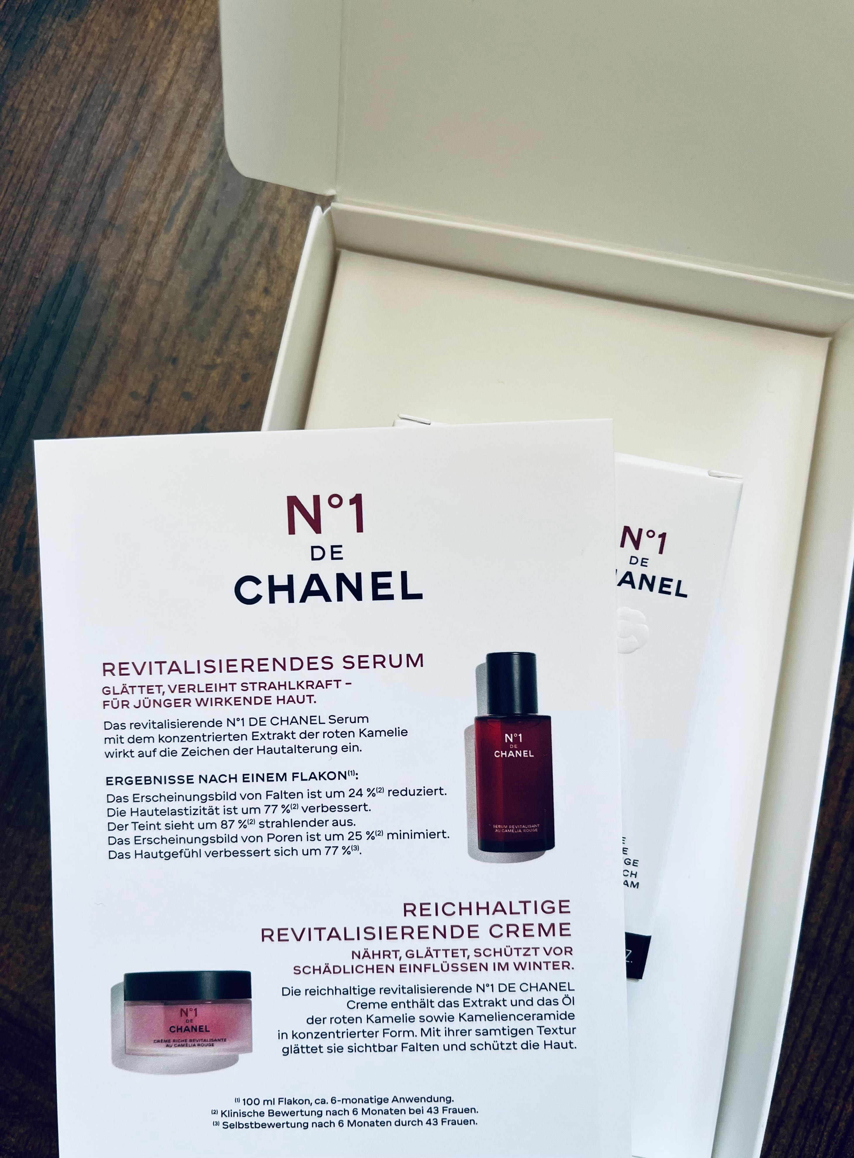 Chanel Red Camellia - serum i bogaty krem do twarzy w zestawie