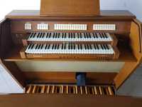 Organy konsola hauptwerk midi z ławą i klawiaturą nożną