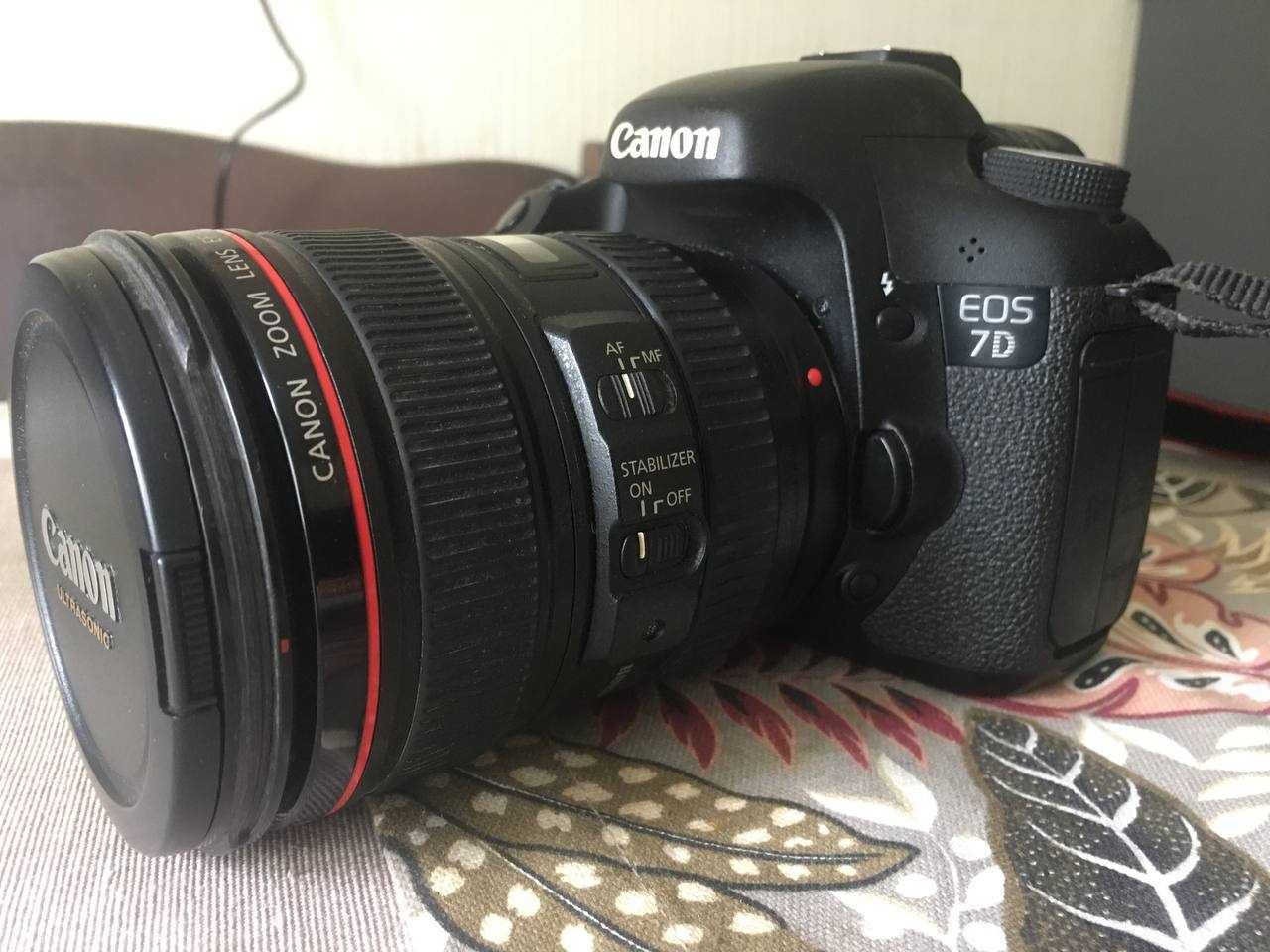 Продам фотоапарат Canon 7D с обьективом Canon 24-105mm f/4L IS USM