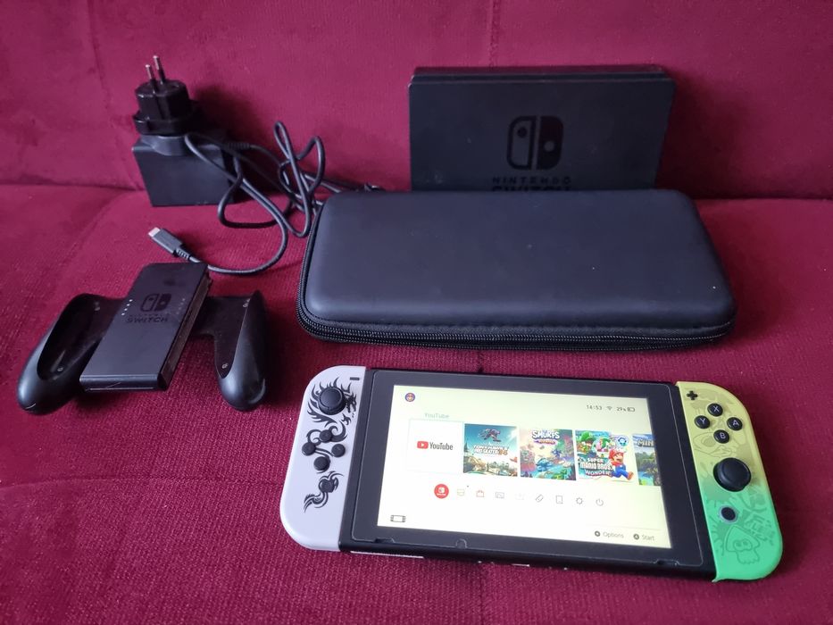 Nintendo Switch v1 z CFW, Hekate+Atmosfer, 128GB - Gry za free!!!