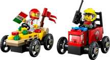 Lego City Zestaw Wyścigówek: Pizza Kontra Wóz Strażacki 60458