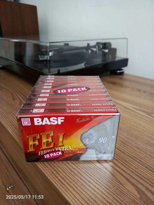 Kasety magnetofonowe BASF Ferro Extra 90 10 sztuk