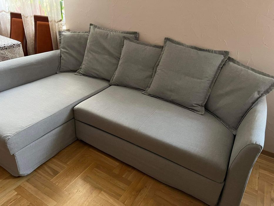 Narożnik HOLMSUND szary dwustronny