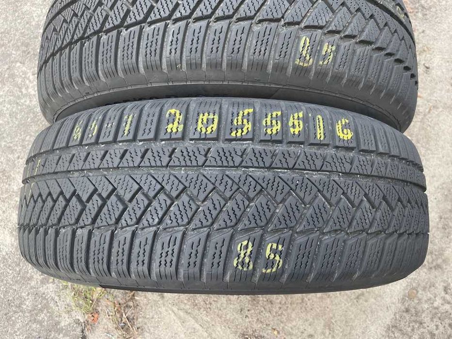 Continental WinterContact Ts 850P 205/55r16 92H шини бу зима 2 штуки