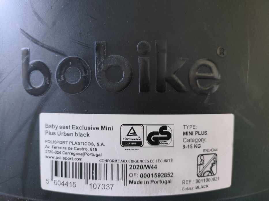 Bobike mini exclusive + osłona, fotelik rowerowy