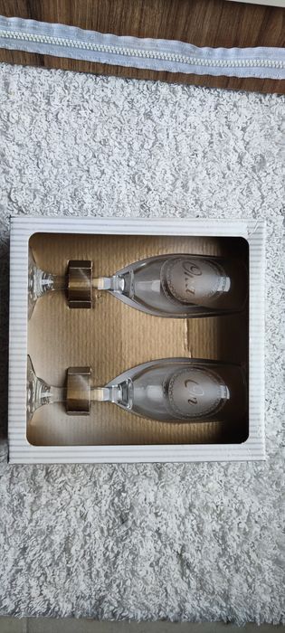 Kieliszki do szampana on ona, prezent ślubny, prezent na ślub rocznicę