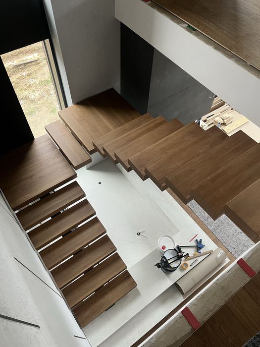 Schody półkowe / Schody drewniane