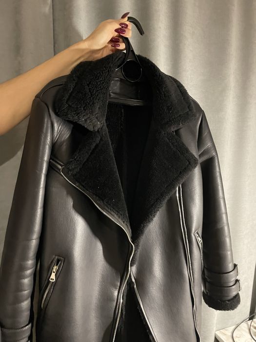 Дублянка Авіатор оверсайз еко-шкіра