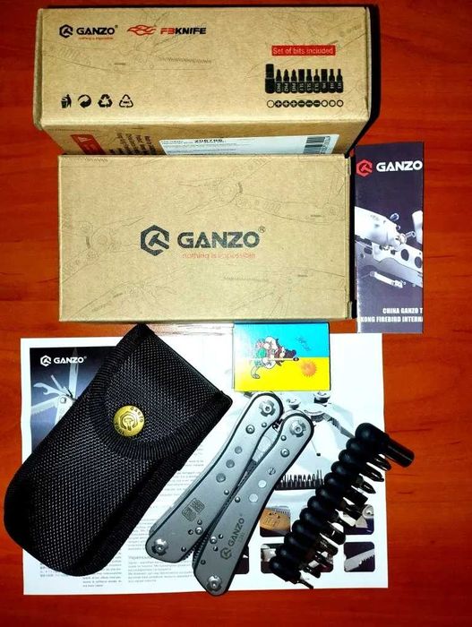 Мультитул Ganzo G201Н + Биты и чехол. Original. Новый.