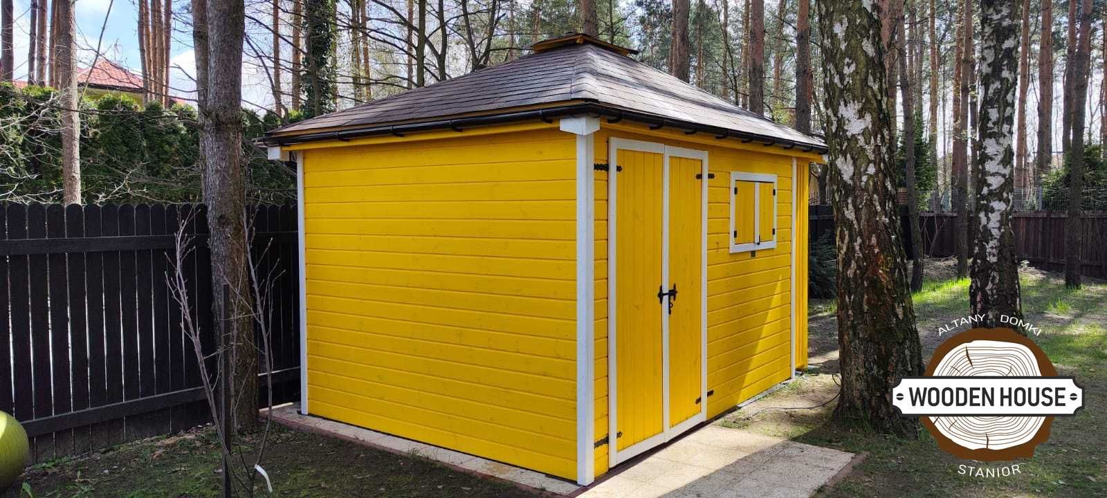 Domek narzędziowy drewniany, ogrodowy 3 x 4 m2 +++ WOODEN HOUSE