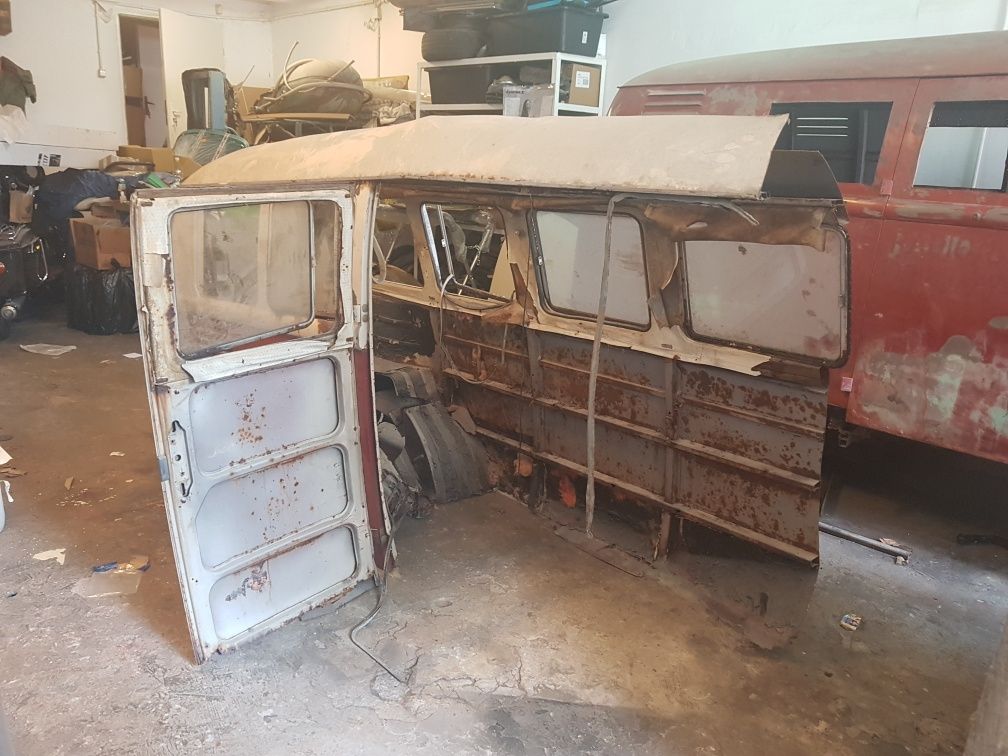 vw  bulik t1 transporter boki bok przyczepa przyczepka meble reklama