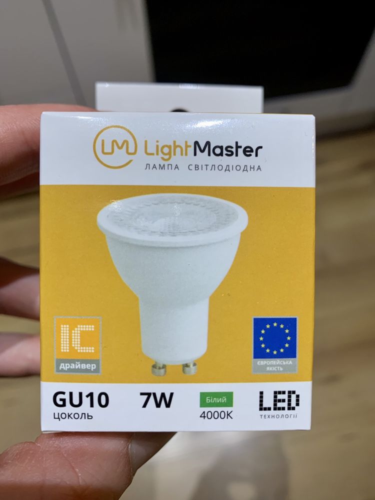 Лампа світлодіодна LightMaster LB-641 7 Вт MR16 прозора 4000 К