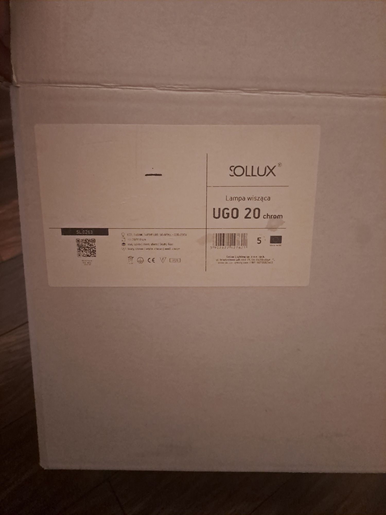 Lampa wisząca sollux UGO20 kula