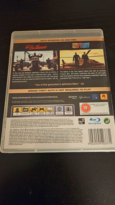 Grand Theft Auto: Episodes from Liberty City (PS3) - Original