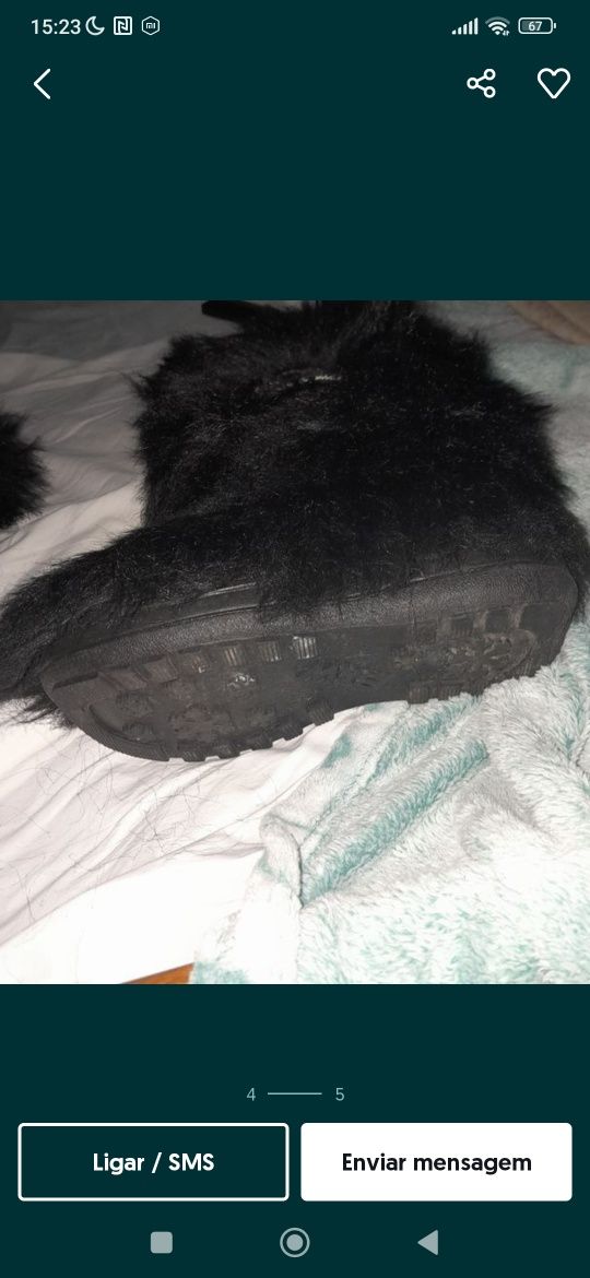 Botas felpudas (como novas)