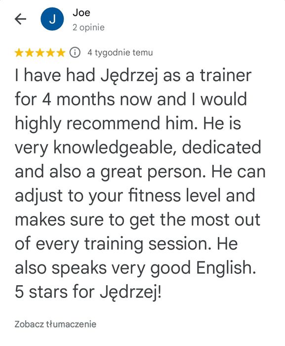 Trener Fitness/Online/Zdrofit Warszawa Mokotów