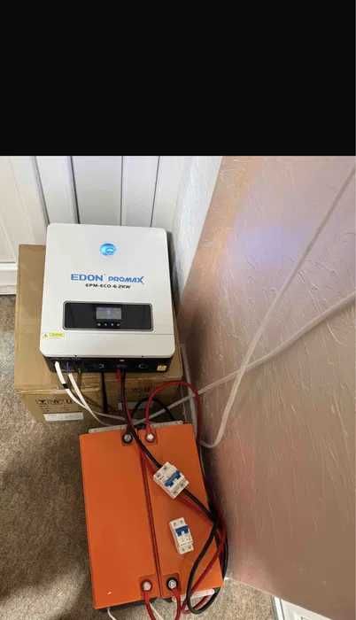 Гібридний інвертор EDON EPM-ECO-6,2KW з  4*65 aH акумуляторами LiFePo4