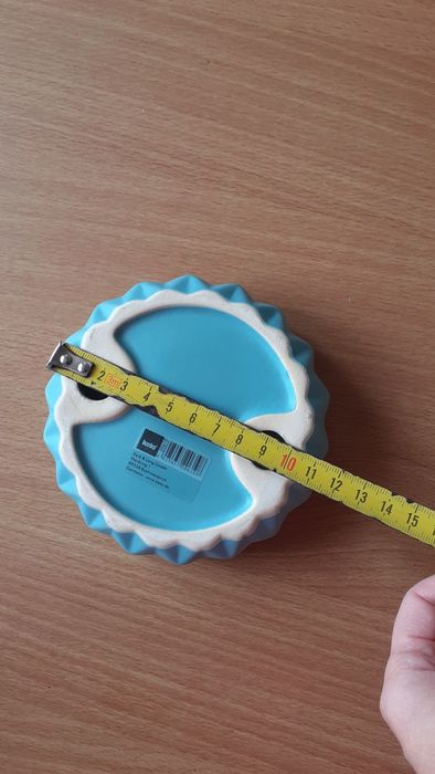 nowa Kela turkusowa ceramiczna mydelniczka okrągła