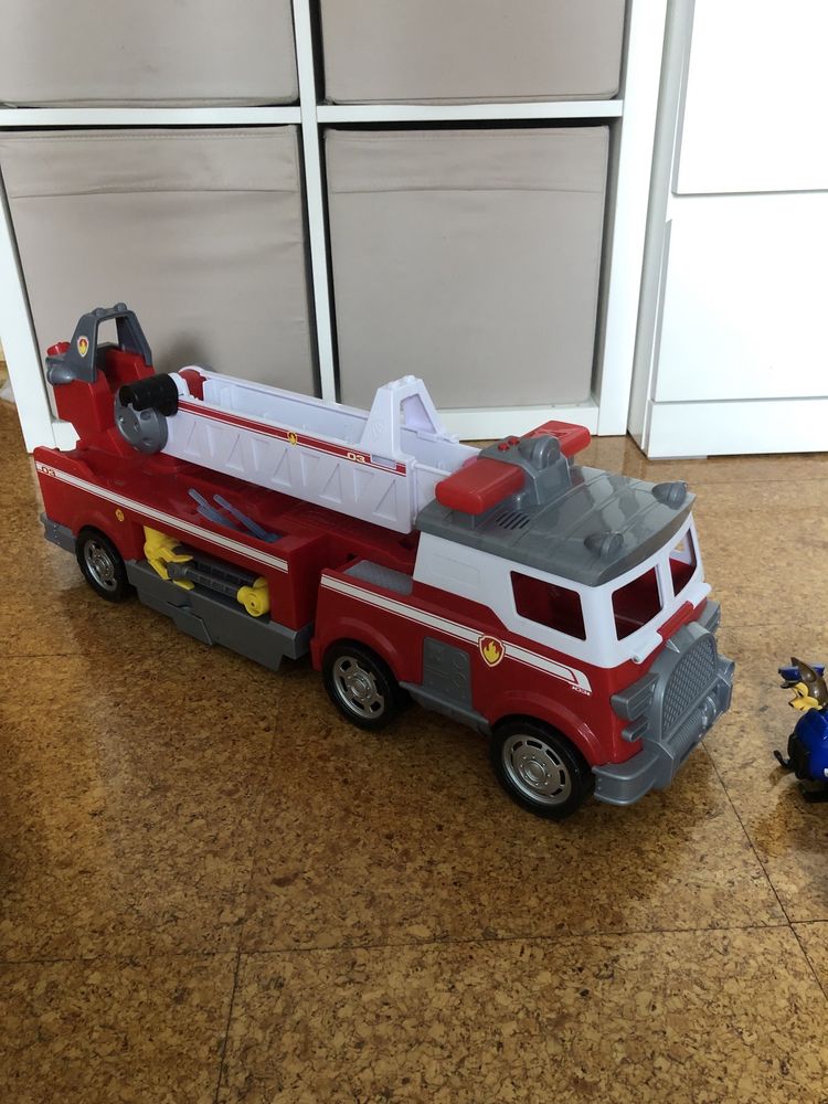 Carro bombeiros patrulha pata + acessórios