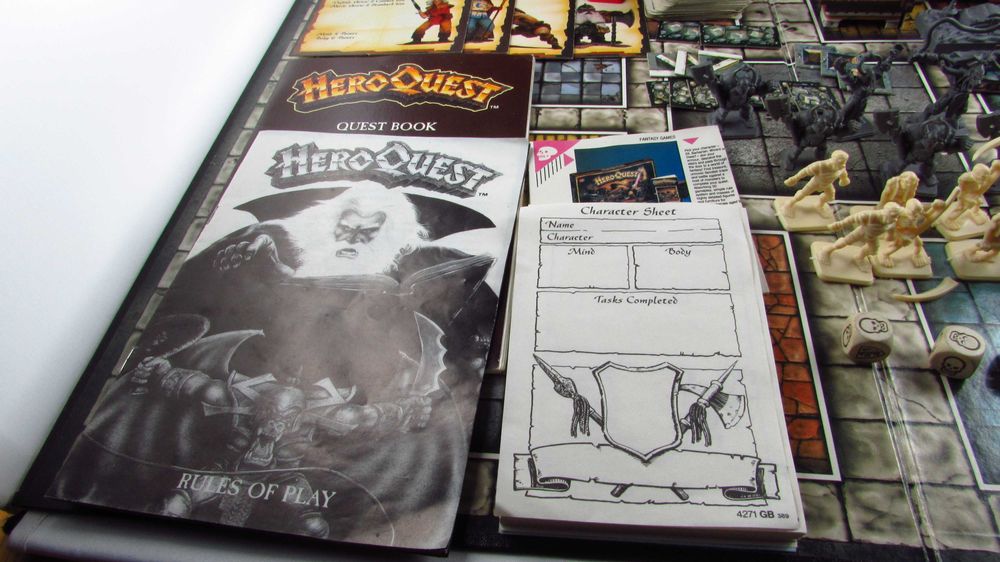 MB GAMES - GamesWorkshop HeroQuest Gra RPG Planszowa 1989 r.