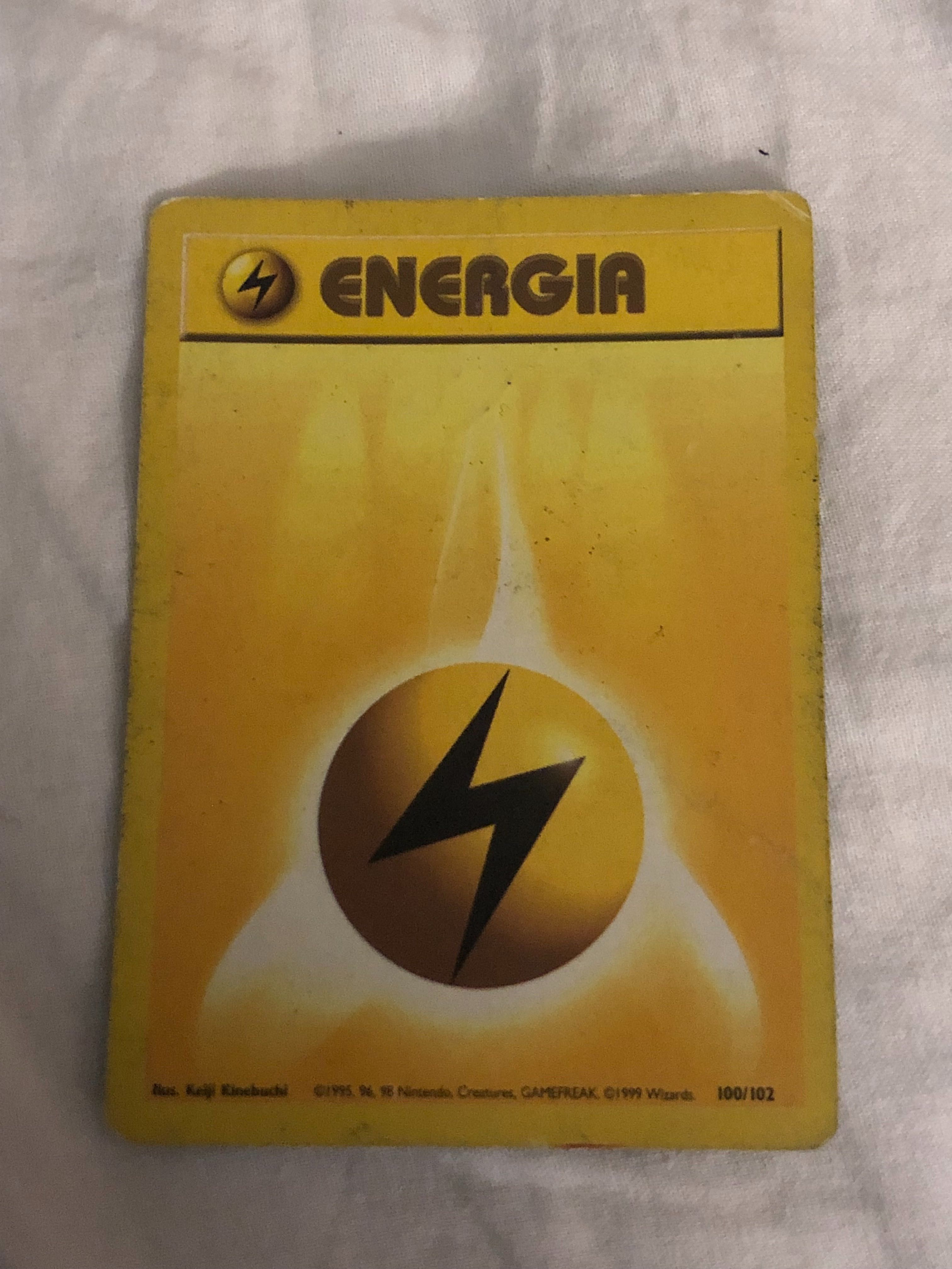 Cartas Pokémon energias