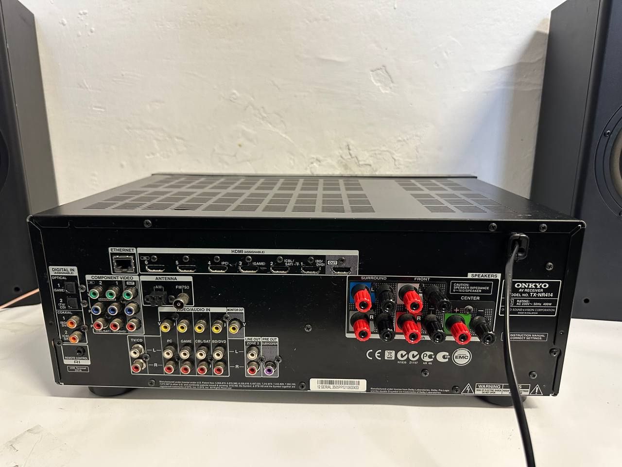 5.1 AV Amplituner Onkyo TX-NR414, HDMI, USB, 3D, LAN
