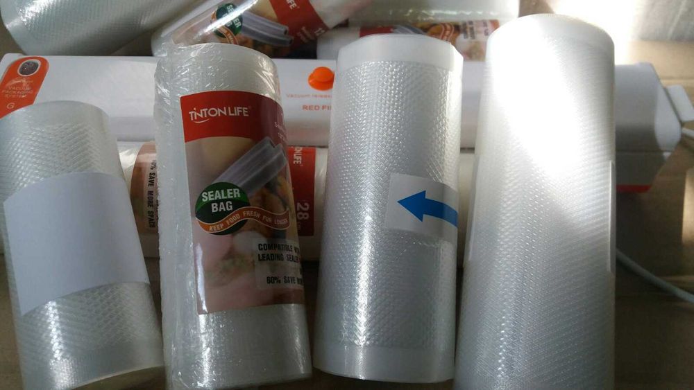 Вакуумные гофро рулон пакеты пленка рукав Tinton Red Fish FreshpackPRO