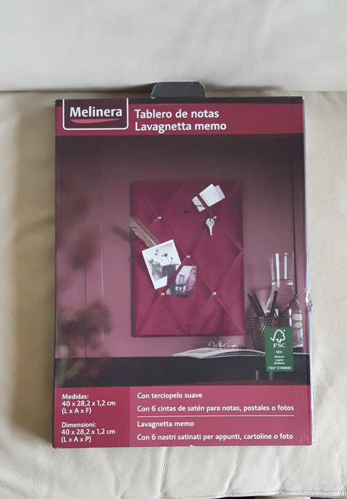 Tabuleiro de notas bordeaux