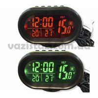 Автомобильные часы - термометр (внутр/наруж) - вольтметр VST - 7009V