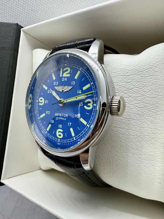 Часы АВИАТОР механические НОВЫЕ КАЧЕСТВО Ракета полет восток молния