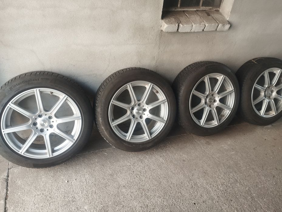 Felgi aluminiowe Aluett 19'' z oponami Continental 225/55 r19 zimowe
