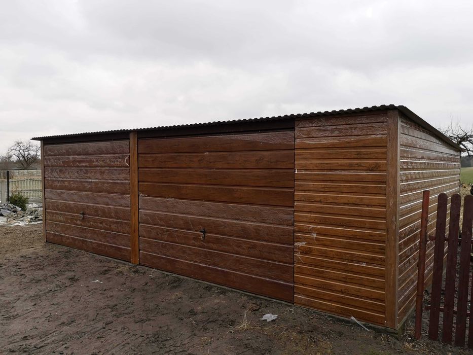 Garaż blaszany 6x5, ciemny grafit, garaże, wiaty,4×6,3x5,6x7 producent