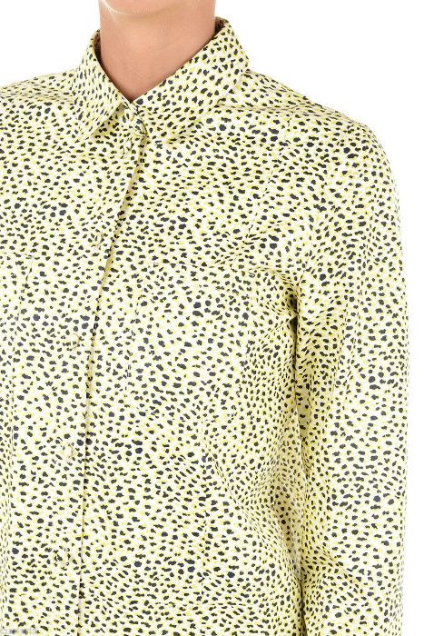 DROMe новый кожаный костюм юбка блузка Италия S Натуральная кожа
