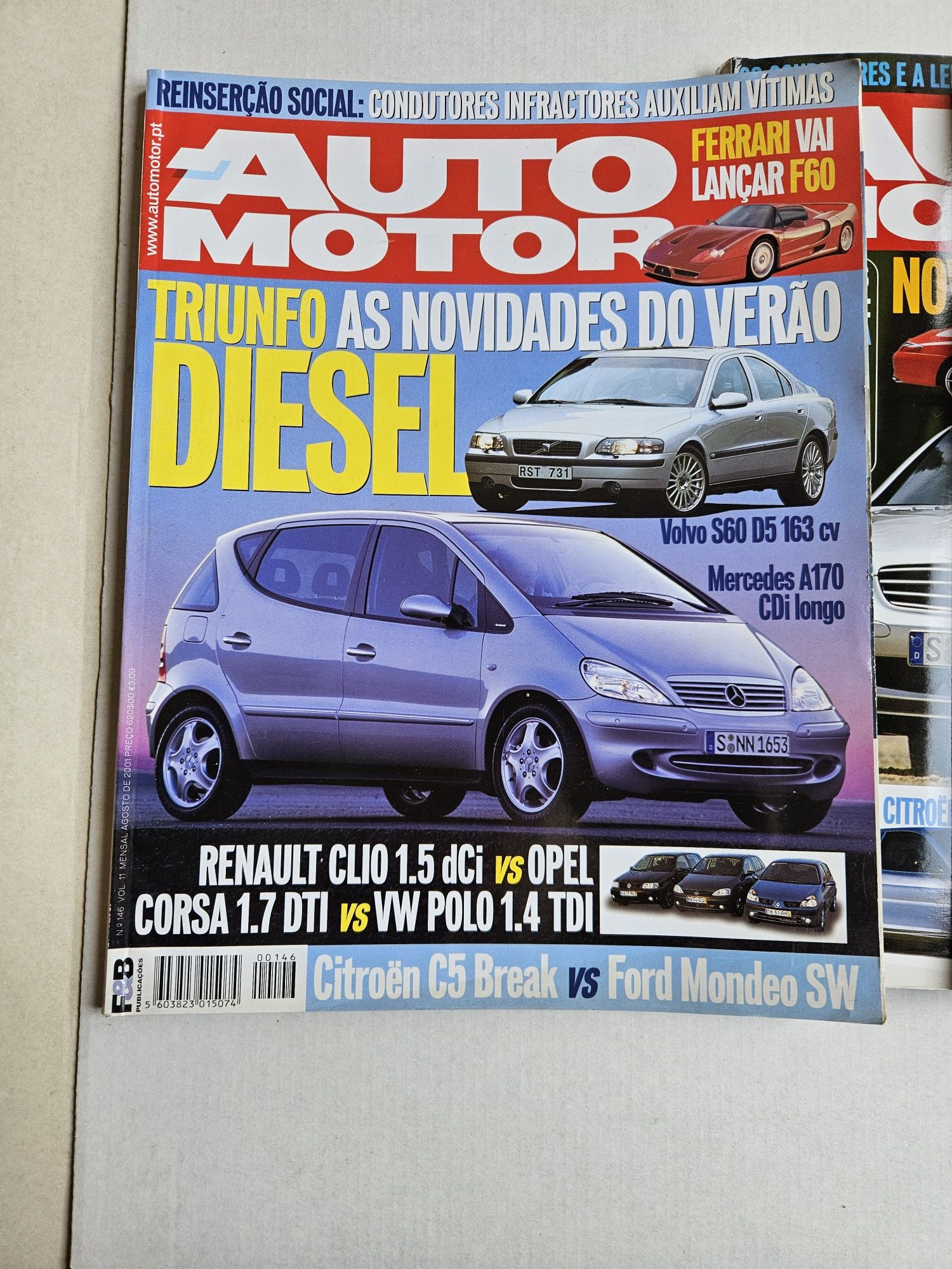 Lote de 6 Revistas AutoMotor Usadas 2001
