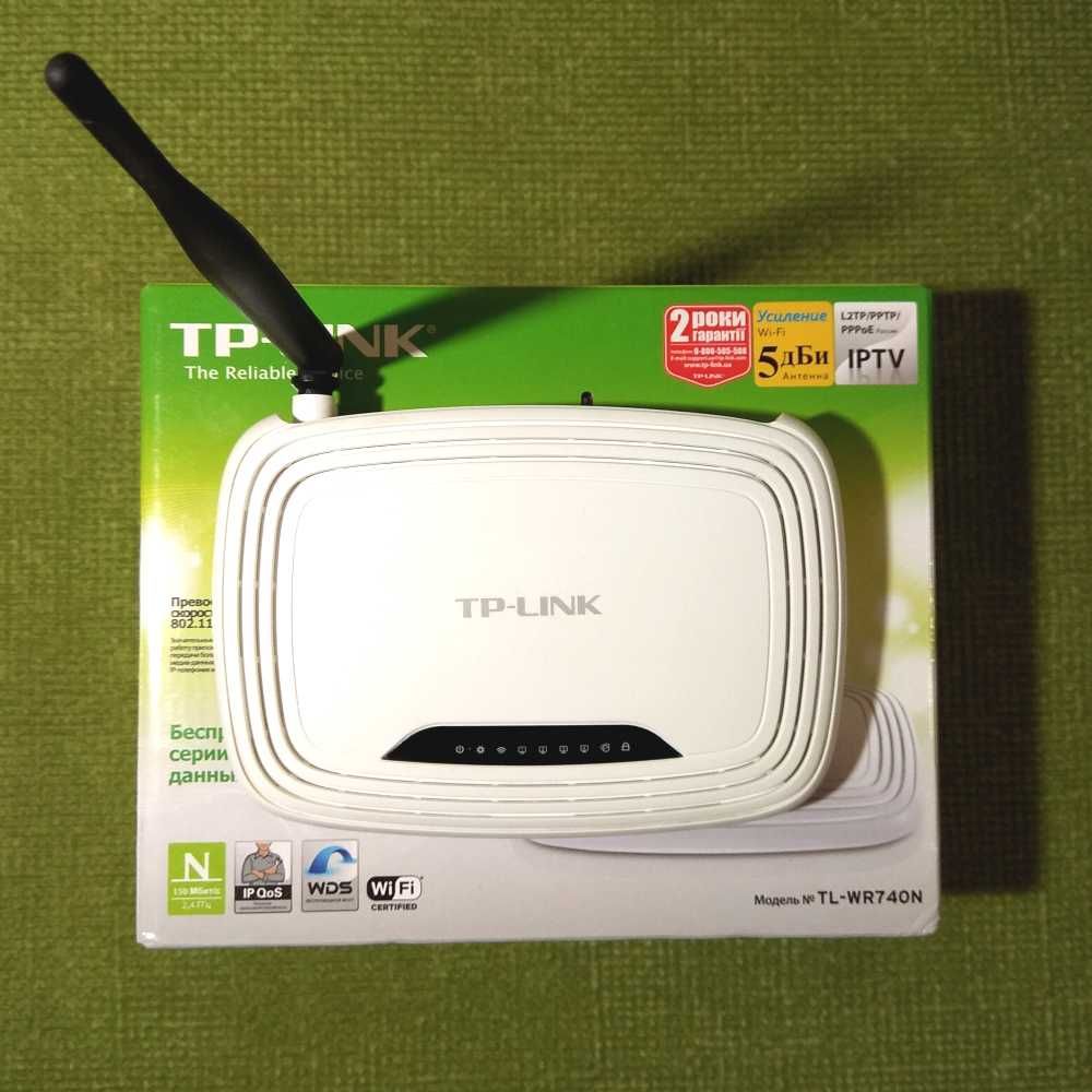 Роутер TP-Link TL-WR740N (Wi-Fi 150 Мбіт/с, Ethernet 100 Мбіт/с)