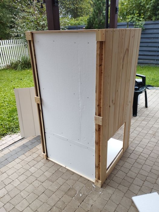 Buda dla psa ocieplona 140x80x80cm.